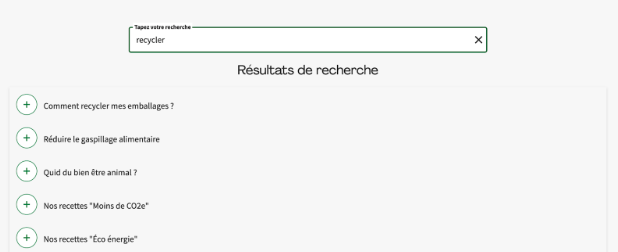 Screenshot 2025-03-28 at 4.44.34 PM Résultats de recherche HelloFresh pour le mot “recycler” : conseils sur les emballages, gaspillage alimentaire, bien-être animal et recettes éco-responsables