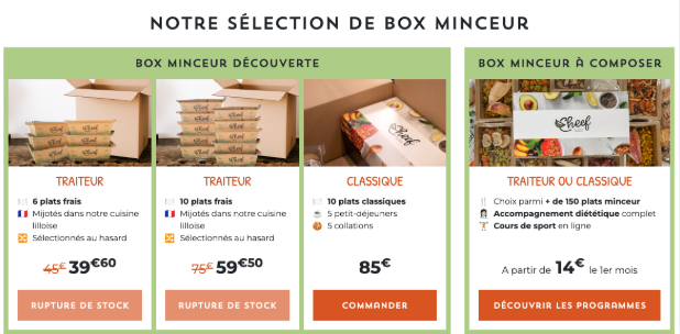 Screenshot 2025-06-10 at 6.52.55 PM Offres de box minceur Cheef : plats frais ou classiques, avec options personnalisables