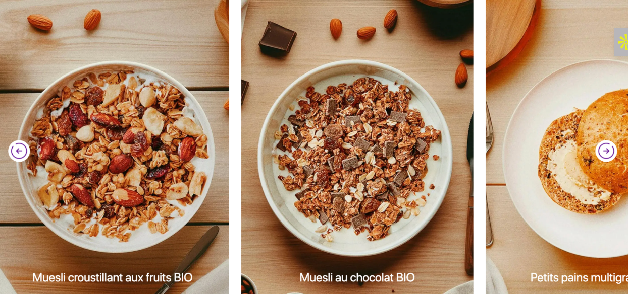 Screenshot 2025-06-15 at 7.05.19 PM Petit-déjeuner Dietbon : muesli croustillant aux fruits bio, muesli au chocolat bio et petits pains multigraines avec beurre – options saines pour bien démarrer la journée