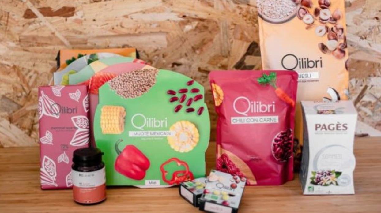 Screenshot 2025-06-17 at 1.50.27 PM Produits minceur Qilibri : plats cuisinés (chili con carne, mijoté mexicain), muesli, chocolat noir, compléments alimentaires et infusion Pagès